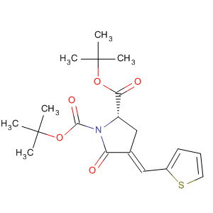 660439-69-0  1,2-Pyrrolidinedicarboxylic acid, 5-oxo-4-(2-thienylmethylene)-,bis(1,1-dimethylethyl) ester, (2S,4E)-