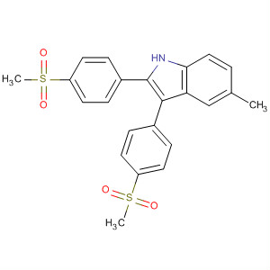 660441-73-6  1H-Indole, 5-methyl-2,3-bis[4-(methylsulfonyl)phenyl]-