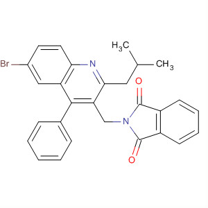 660448-70-4  1H-Isoindole-1,3(2H)-dione,2-[[6-bromo-2-(2-methylpropyl)-4-phenyl-3-quinolinyl]methyl]-