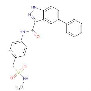 660822-64-0  1H-Indazole-3-carboxamide,N-[4-[[(methylamino)sulfonyl]methyl]phenyl]-5-phenyl-