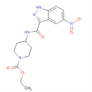 660822-66-2  1-Piperidinecarboxylic acid,4-[[(5-nitro-1H-indazol-3-yl)carbonyl]amino]-, ethyl ester