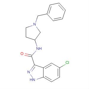 660822-67-3  1H-Indazole-3-carboxamide,5-chloro-N-[1-(phenylmethyl)-3-pyrrolidinyl]-