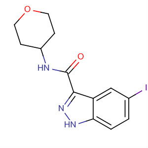 660822-72-0  1H-Indazole-3-carboxamide, 5-iodo-N-(tetrahydro-2H-pyran-4-yl)-