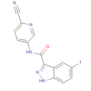 660822-78-6  1H-Indazole-3-carboxamide, N-(6-cyano-3-pyridinyl)-5-iodo-