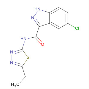 660822-81-1  1H-Indazole-3-carboxamide, 5-chloro-N-(5-ethyl-1,3,4-thiadiazol-2-yl)-