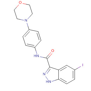 660822-82-2  1H-Indazole-3-carboxamide, 5-iodo-N-[4-(4-morpholinyl)phenyl]-