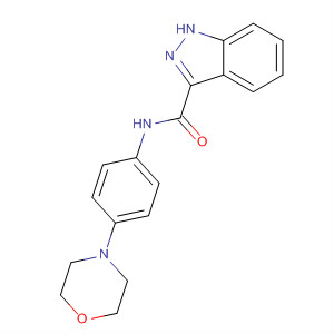 660822-84-4  1H-Indazole-3-carboxamide, N-[4-(4-morpholinyl)phenyl]-