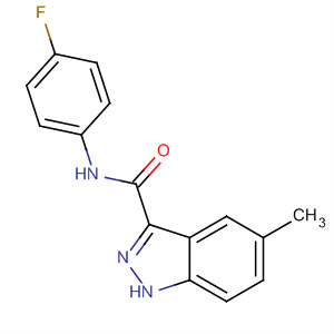 660823-02-9  1H-Indazole-3-carboxamide, N-(4-fluorophenyl)-5-methyl-