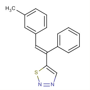 660831-78-7  1,2,3-Thiadiazole, 5-[(1E)-2-(3-methylphenyl)-1-phenylethenyl]-