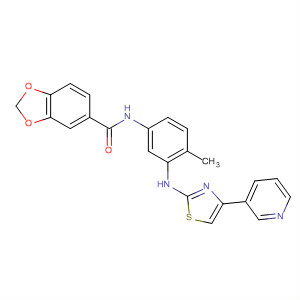 660837-58-1  1,3-Benzodioxole-5-carboxamide,N-[4-methyl-3-[[4-(3-pyridinyl)-2-thiazolyl]amino]phenyl]-