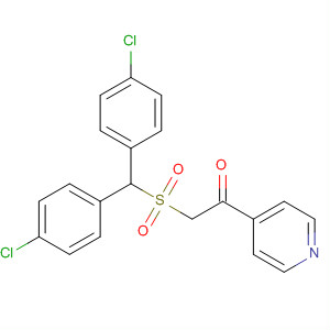 660839-95-2  Ethanone, 2-[[bis(4-chlorophenyl)methyl]sulfonyl]-1-(4-pyridinyl)-