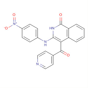 660844-30-4  1(2H)-Isoquinolinone, 3-[(4-nitrophenyl)amino]-4-(4-pyridinylcarbonyl)-