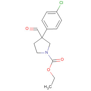 660844-91-7  1-Pyrrolidinecarboxylic acid, 3-(4-chlorophenyl)-3-formyl-, ethyl ester