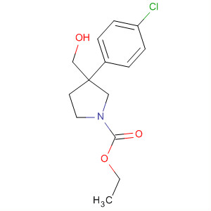 660844-92-8  1-Pyrrolidinecarboxylic acid, 3-(4-chlorophenyl)-3-(hydroxymethyl)-,ethyl ester