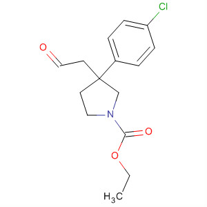 660844-94-0  1-Pyrrolidinecarboxylic acid, 3-(4-chlorophenyl)-3-(2-oxoethyl)-, ethylester