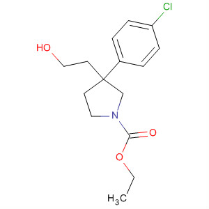 660844-95-1  1-Pyrrolidinecarboxylic acid, 3-(4-chlorophenyl)-3-(2-hydroxyethyl)-,ethyl ester