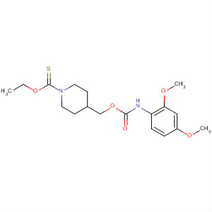660846-59-3  1-Piperidinecarbothioic acid,4-[[[[(2,4-dimethoxyphenyl)amino]carbonyl]oxy]methyl]-, S-ethyl ester