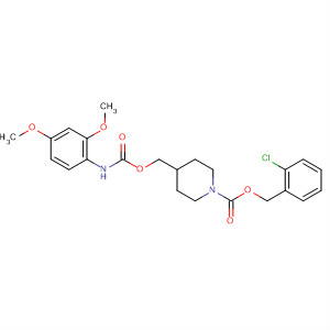 660846-60-6  1-Piperidinecarboxylic acid,4-[[[[(2,4-dimethoxyphenyl)amino]carbonyl]oxy]methyl]-,(2-chlorophenyl)methyl ester