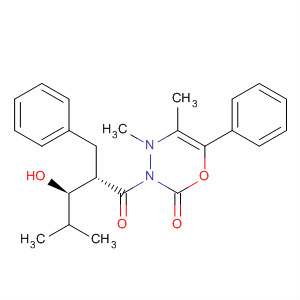 660849-29-6  2H-1,3,4-Oxadiazin-2-one,tetrahydro-3-[(2S,3R)-3-hydroxy-4-methyl-1-oxo-2-(phenylmethyl)pentyl]-4,5-dimethyl-6-phenyl-, (5S,6R)-