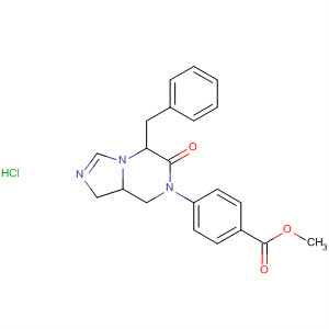 660855-22-1  Benzoic acid,4-[5,6,7,8-tetrahydro-6-oxo-7-(phenylmethyl)imidazo[1,5-a]pyrazin-5-yl]-, methyl ester, monohydrochloride