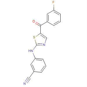660856-45-1  Benzonitrile, 3-[[5-(3-fluorobenzoyl)-2-thiazolyl]amino]-