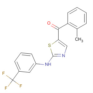 660856-78-0  Methanone,(2-methylphenyl)[2-[[3-(trifluoromethyl)phenyl]amino]-5-thiazolyl]-