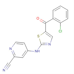 660857-26-1  2-Pyridinecarbonitrile, 4-[[5-(2-chlorobenzoyl)-2-thiazolyl]amino]-