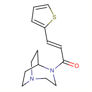 660860-14-0  1,4-Diazabicyclo[3.2.2]nonane, 4-[(2E)-1-oxo-3-(2-thienyl)-2-propenyl]-