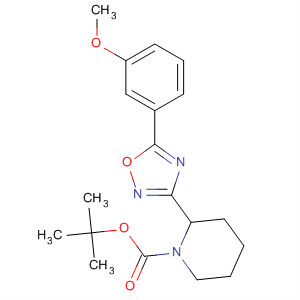 661458-40-8  1-Piperidinecarboxylic acid,2-[5-(3-methoxyphenyl)-1,2,4-oxadiazol-3-yl]-, 1,1-dimethylethyl ester