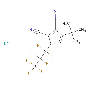 661467-33-0  1,3-Cyclopentadiene-1,2-dicarbonitrile,3-(1,1-dimethylethyl)-5-(heptafluoropropyl)-, ion(1-), potassium