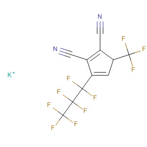661467-34-1  1,3-Cyclopentadiene-1,2-dicarbonitrile,3-(heptafluoropropyl)-5-(trifluoromethyl)-, ion(1-), potassium