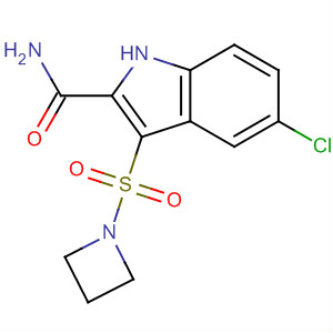 661467-90-9  1H-Indole-2-carboxamide, 3-(1-azetidinylsulfonyl)-5-chloro-