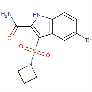 661468-05-9  1H-Indole-2-carboxamide, 3-(1-azetidinylsulfonyl)-5-bromo-