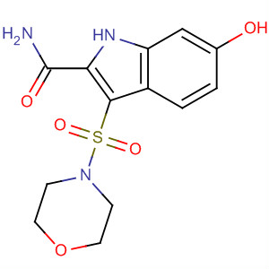 661468-15-1  1H-Indole-2-carboxamide, 6-hydroxy-3-(4-morpholinylsulfonyl)-
