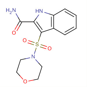 661468-16-2  1H-Indole-2-carboxamide, 3-(4-morpholinylsulfonyl)-