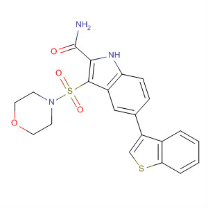 661468-50-4  1H-Indole-2-carboxamide,5-benzo[b]thien-3-yl-3-(4-morpholinylsulfonyl)-