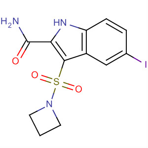661468-51-5  1H-Indole-2-carboxamide, 3-(1-azetidinylsulfonyl)-5-iodo-
