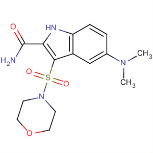 661468-81-1  1H-Indole-2-carboxamide, 5-(dimethylamino)-3-(4-morpholinylsulfonyl)-