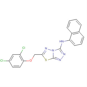 661488-56-8  1,2,4-Triazolo[3,4-b][1,3,4]thiadiazol-3-amine,6-[(2,4-dichlorophenoxy)methyl]-N-naphthalenyl-