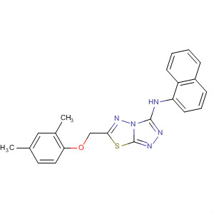661488-57-9  1,2,4-Triazolo[3,4-b][1,3,4]thiadiazol-3-amine,6-[(2,4-dimethylphenoxy)methyl]-N-naphthalenyl-