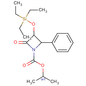 661489-93-6  1-Azetidinecarboxylic acid, 2-oxo-4-phenyl-3-[(triethylsilyl)oxy]-,1-methylethyl ester, (3R,4S)-rel-