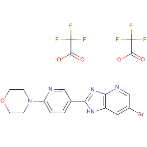 662113-37-3  1H-Imidazo[4,5-b]pyridine, 6-bromo-2-[6-(4-morpholinyl)-3-pyridinyl]-,bis(trifluoroacetate)
