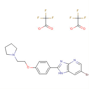 662113-54-4  1H-Imidazo[4,5-b]pyridine,6-bromo-2-[4-[2-(1-pyrrolidinyl)ethoxy]phenyl]-, bis(trifluoroacetate)