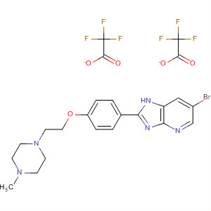 662113-64-6  1H-Imidazo[4,5-b]pyridine,6-bromo-2-[4-[2-(4-methyl-1-piperazinyl)ethoxy]phenyl]-,bis(trifluoroacetate)