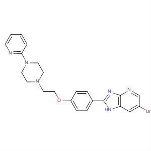 662113-85-1  1H-Imidazo[4,5-b]pyridine,6-bromo-2-[4-[2-[4-(2-pyridinyl)-1-piperazinyl]ethoxy]phenyl]-