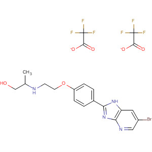 662114-06-9  1-Propanol,2-[[2-[4-(6-bromo-1H-imidazo[4,5-b]pyridin-2-yl)phenoxy]ethyl]amino]-,bis(trifluoroacetate) (salt)
