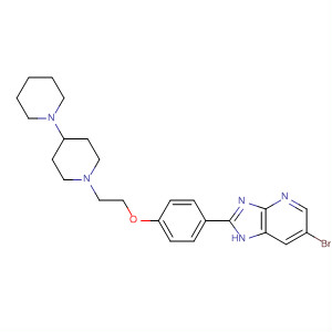 662114-64-9  1H-Imidazo[4,5-b]pyridine,2-[4-(2-[1,4'-bipiperidin]-1'-ylethoxy)phenyl]-6-bromo-