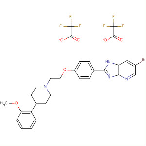 662114-79-6  1H-Imidazo[4,5-b]pyridine,6-bromo-2-[4-[2-[4-(2-methoxyphenyl)-1-piperidinyl]ethoxy]phenyl]-,bis(trifluoroacetate)