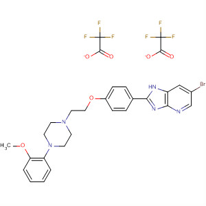 662114-85-4  1H-Imidazo[4,5-b]pyridine,6-bromo-2-[4-[2-[4-(2-methoxyphenyl)-1-piperazinyl]ethoxy]phenyl]-,bis(trifluoroacetate)