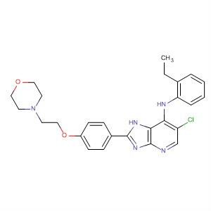 662116-80-5  1H-Imidazo[4,5-b]pyridin-7-amine,6-chloro-N-(2-ethylphenyl)-2-[4-[2-(4-morpholinyl)ethoxy]phenyl]-